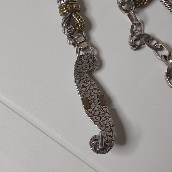 Very Awesome Decorative Two Tone Metal Belt 39 Inches Long - Picture 12 of 13